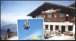 Alpengasthof Kogelalm an der Bergstation der Kabinenbahn Flying Mozart